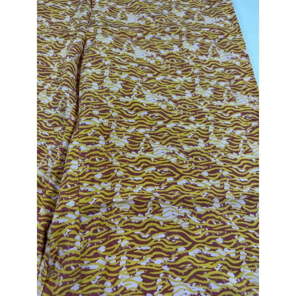 Scotch & Soda Women’s Wide Leg Pants Size Small Drapey Printed High Rise Lounge - Picture 2 of 7